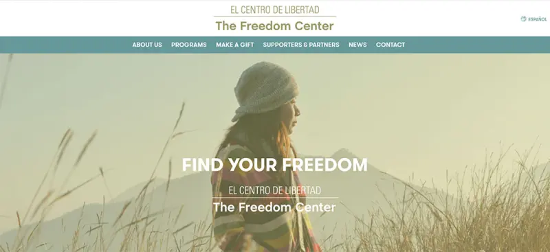 The El Centro De Libertad website